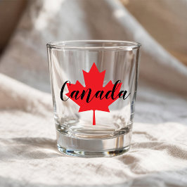 Copo De Shot Crie seu próprio Folha de Bordo Vermelha do Canadá