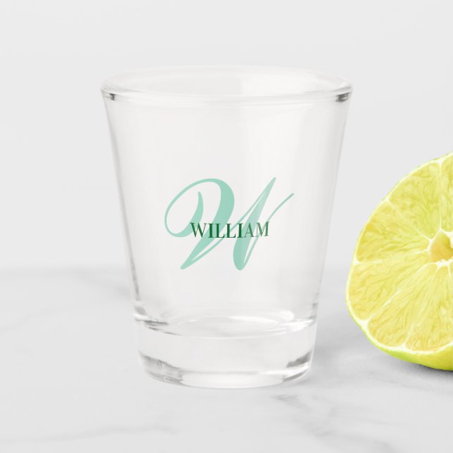 Copo De Shot Crie Seu Próprio Monograma Personalizado E Dê Um N (Frente)