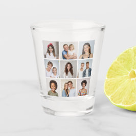 Copo De Shot Crie Sua Própria Colagem de 9 Fotos