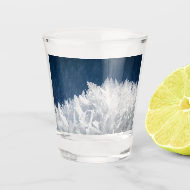 Copo De Shot Cristais de gelo de inverno (Frente)