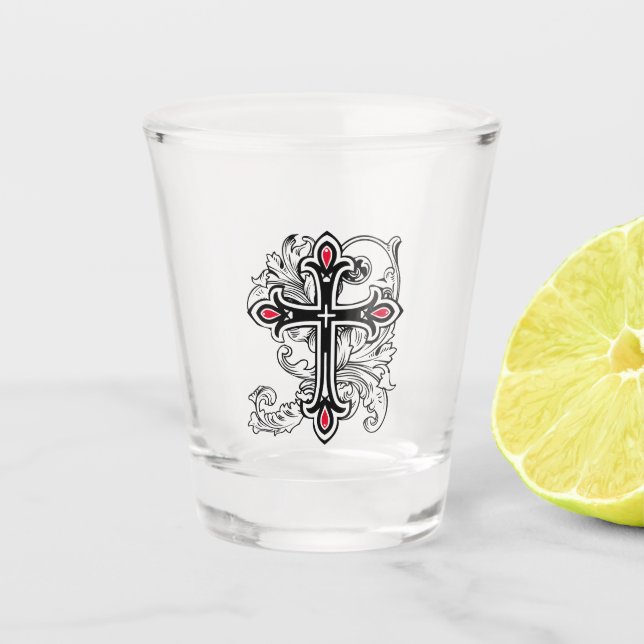 Copo De Shot Cruzamento gótico (Frente)