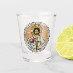 Copo De Shot Cúpula Pantocradora de Jesus Cristo da Igreja