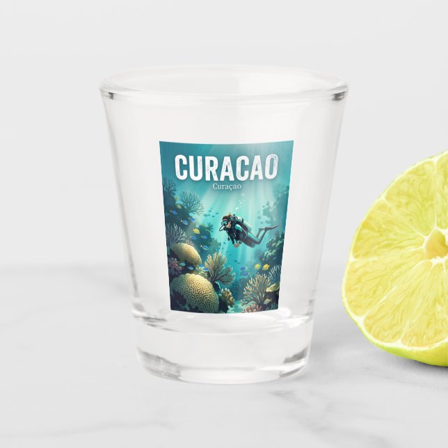 Copo De Shot Curaçao (Frente)