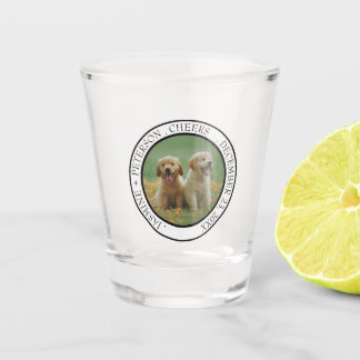 Copo De Shot Custom Dog Wedding Favor Dog of Honor Photo cheers