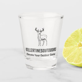 Copo De Shot Custom killertinesoutdoors logo shot glass.