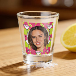 Copo De Shot Custom Photo Face & Cocktail Personalized Pink
