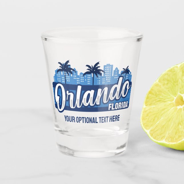 Copo De Shot Custom Text Orlando Florida (Frente)