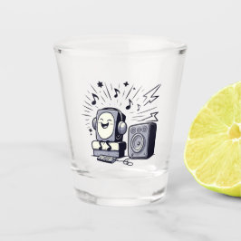 Copo De Shot Cute Music Lover – Fun Cartoon Music Tumbler