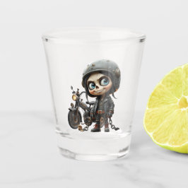 Copo De Shot Cute Skull Biker | Passeio ao Luar pelo Deserto