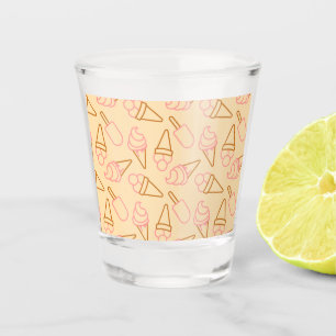 Copo De Shot Cute summer food with outline ice cream contours