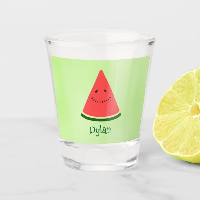 Copo De Shot Cute Watermelon Summer Personalized Shot Glass  (Frente)