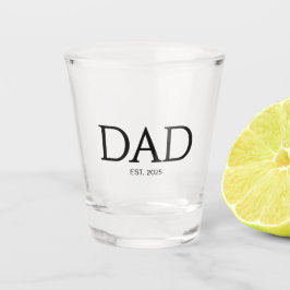 Copo De Shot Dad Established Classic Caps Black