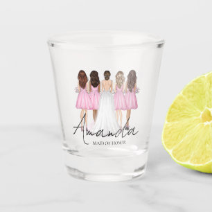 Copo De Shot Dama de Honra Personalizada Presente de Nome Perso