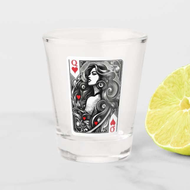 Copo De Shot Dame de cœur à vous l'honneur  (Frente)