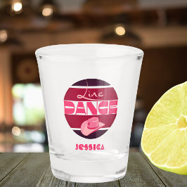 Copo De Shot Dança em linha Bebidas de festa rosa