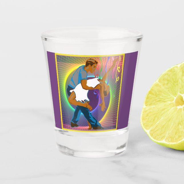 Copo De Shot Dance Casal Salsa (Frente)