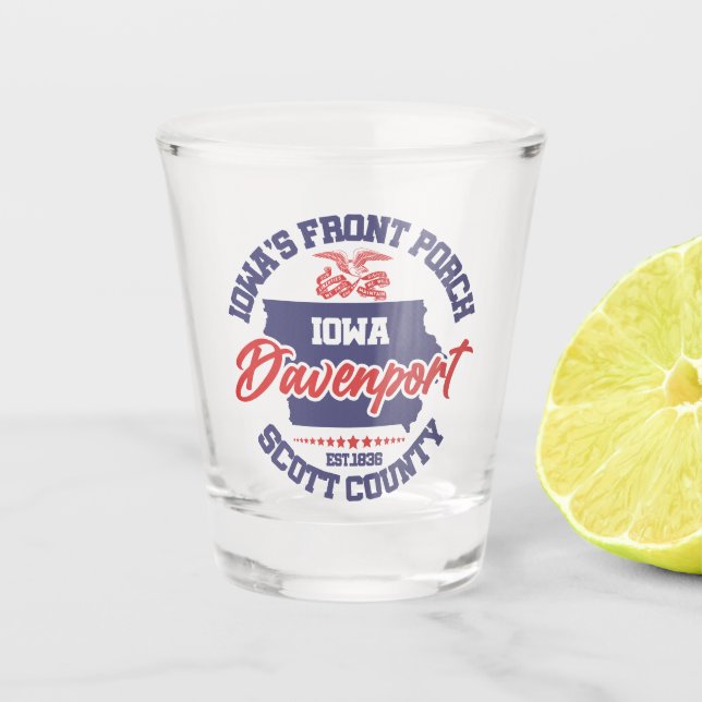 Copo De Shot Davenport,Iowa (Frente)
