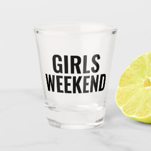 Copo de Shot de Fim de Semana das Meninas Tipograf