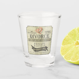 Copo de Shot de Humor de Divórcio