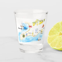 Copo de Shot de Limoncello Sonho de Amalfi
