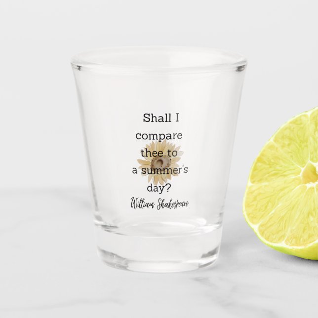 Copo De Shot Decoração de Citação de Verão de Shakespeare para  (Frente)