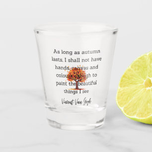 Copo De Shot Decoração para Casa com Citação de Van Gogh de Out