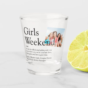Copo De Shot Definição de Fim de Semana das Meninas Personaliza