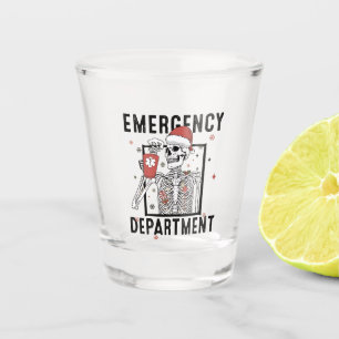Copo De Shot Departamento de Emergência Enfermagem de Esqueleto