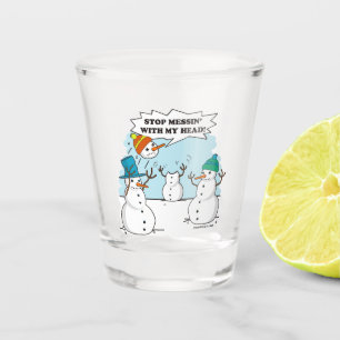 Copo De Shot Desenho engraçado dos desenhos animados do boneco
