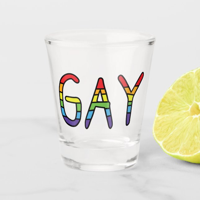Copo De Shot Design de Gay (Frente)