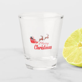 Copo De Shot Design de Natal e renas