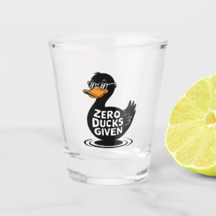 Copo De Shot Design de Pato Divertido e Legal - Zero Patos Dado