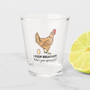 Copo De Shot Design engraçado do pequeno almoço dos tombadilh