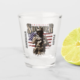 Copo De Shot Design Soldado Americano