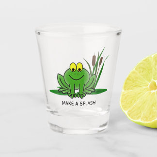 Copo De Shot Design verde-Sapo