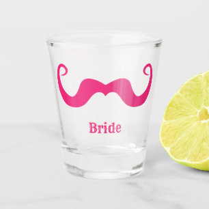 Copo De Shot Despedida de solteira / casamento bigode rosa enca
