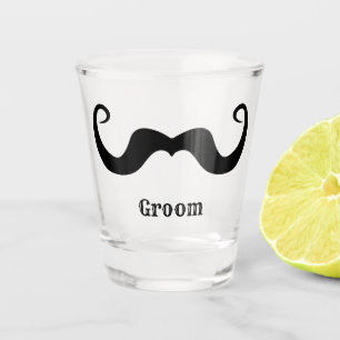 Copo De Shot Despedida de solteiro / bigode preto encaracolado