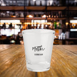Copo De Shot despedida de solteiro de padrinho de casamento<br><div class="desc">Personalize e adicione um nome. Texto preto: Padrinho de casamento</div>