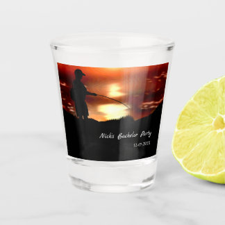 Copo De Shot Despedida de solteiro de pesca Amante de pesca Par