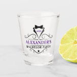Copo De Shot Despedida de Solteiro Gravata Preta Roxa ou Escolh<br><div class="desc">Despedida de Solteiro Gravata Preta Smoking  Copo de Shot Personalizado - Roxo ou Escolha a Cor do Texto</div>