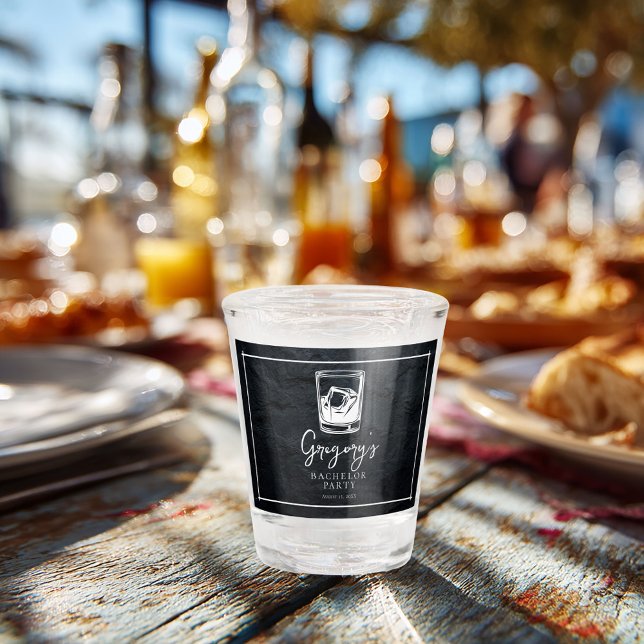 Copo De Shot Despedida de solteiro moderna e elegante (Criador carregado)