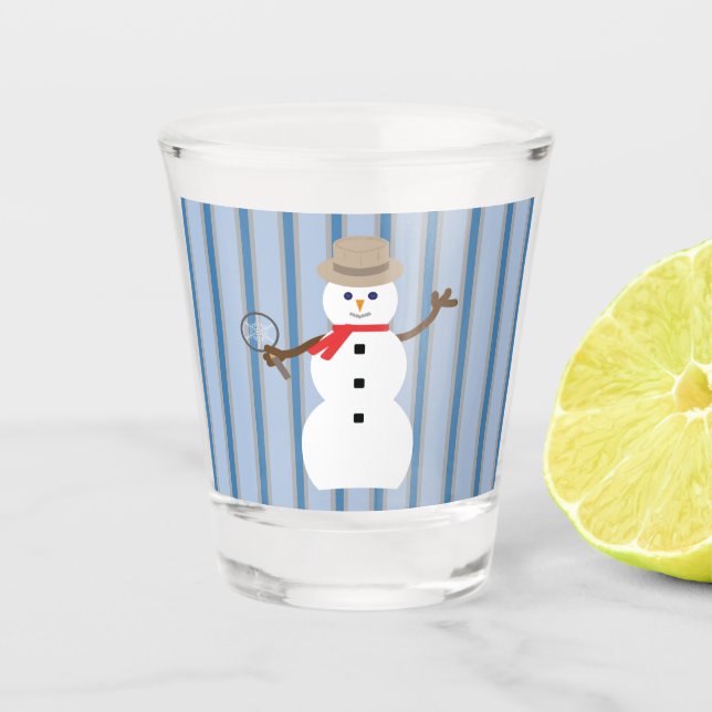 Copo De Shot Detetive Snowman, divertido e Rico (Frente)