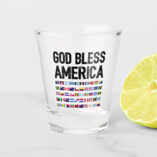 Copo De Shot Deus Abençoe a América, Todo o Orgulho Latino dos