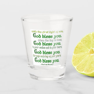 Copo De Shot Deus abençoe, Sua Bênção Irlandesa