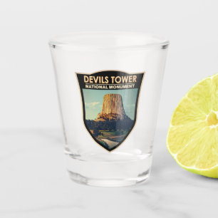 Copo De Shot Devils Tower National Monuuument Wyoming Watercolo