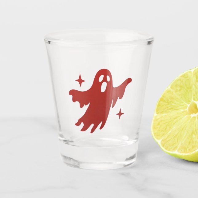 Copo De Shot Dia das Bruxas Fantasma (Frente)