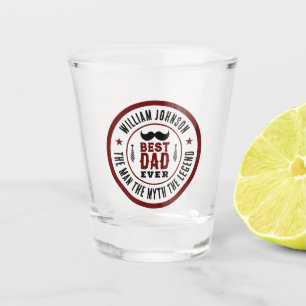 Copo De Shot Dia de os pais de logotipo ocidental do melhor Pai