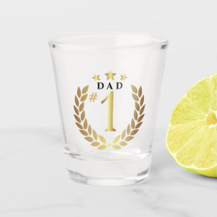 Copo De Shot dia de os pais Dourado nº 1