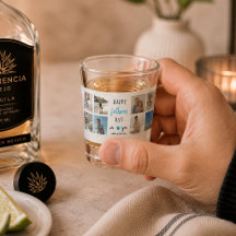 Dia de os pais Shot Glass | Fotos personalizadas