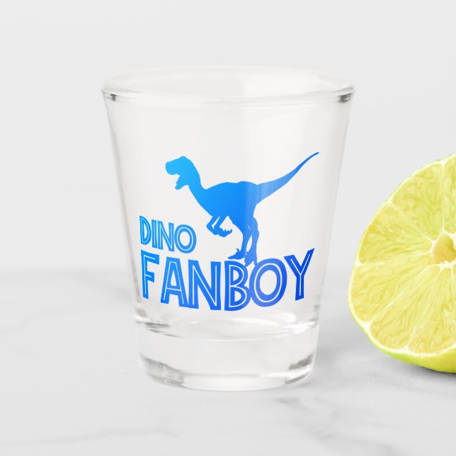 Copo De Shot Dino Fanboy - Lover do Dinossauro (Frente)
